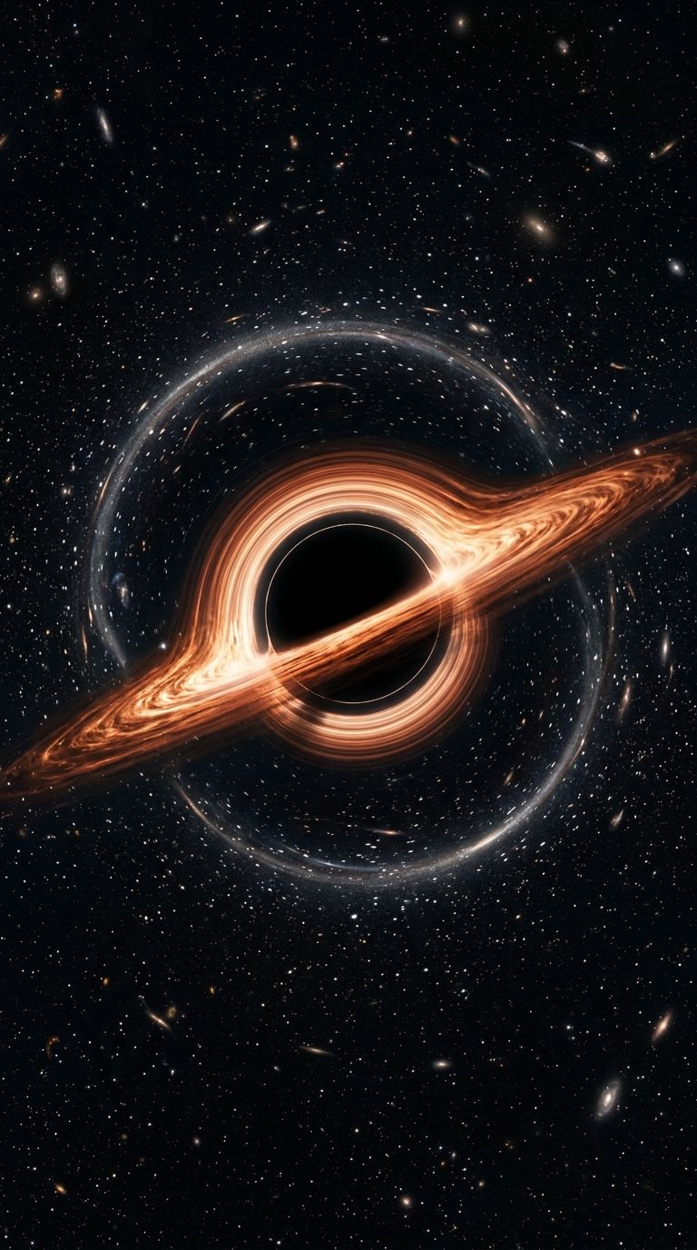 closer view while approaching a black hole